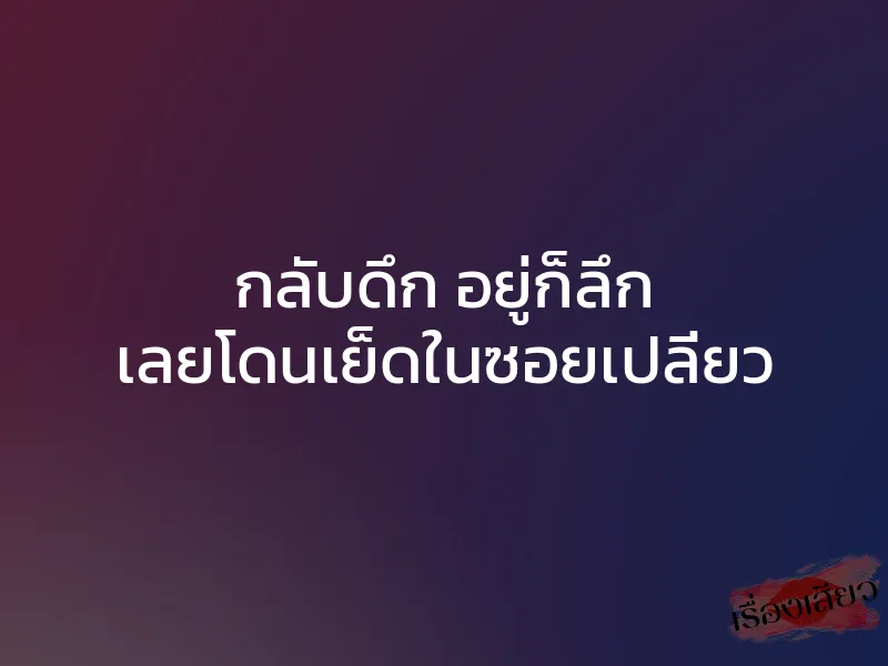กลับดึก อยู่ก็ลึก เลยโดนเย็ดในซอยเปลี่ยว 1 กลับดึก อยู่ก็ลึก เลยโดนเย็ดในซอยเปลี่ยว