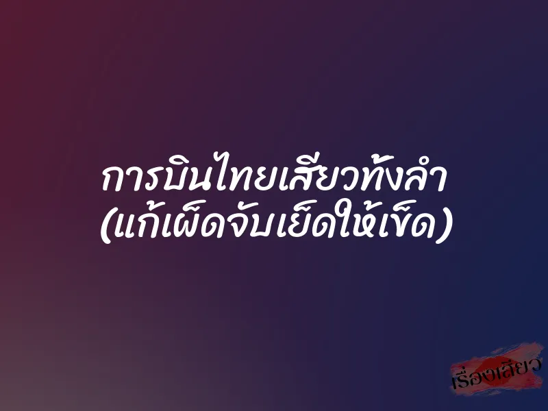 การบินไทยเสียวทั้งลำ (แก้เผ็ดจับเย็ดให้เข็ด) 1 การบินไทยเสียวทั้งลำ (แก้เผ็ดจับเย็ดให้เข็ด)