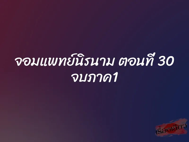 จอมแพทย์นิรนาม ตอนที่ 30 จบภาค1 1 จอมแพทย์นิรนาม ตอนที่ 30 จบภาค1