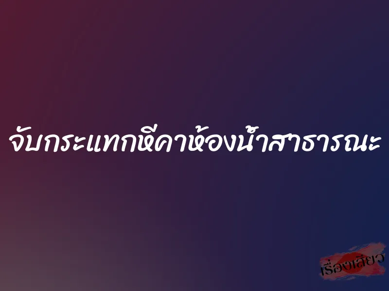 จับกระแทกหีคาห้องน้ำสาธารณะ 1 จับกระแทกหีคาห้องน้ำสาธารณะ