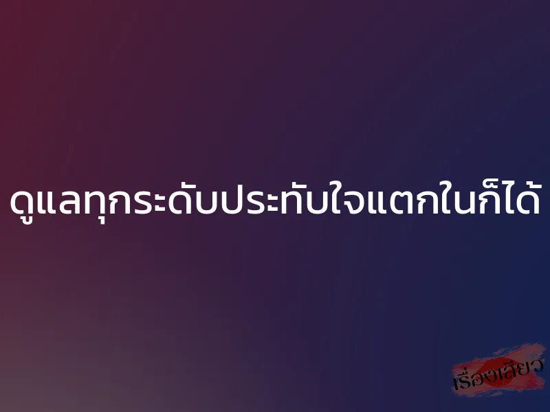 ดูแลทุกระดับประทับใจแตกในก็ได้ 1 ดูแลทุกระดับประทับใจแตกในก็ได้