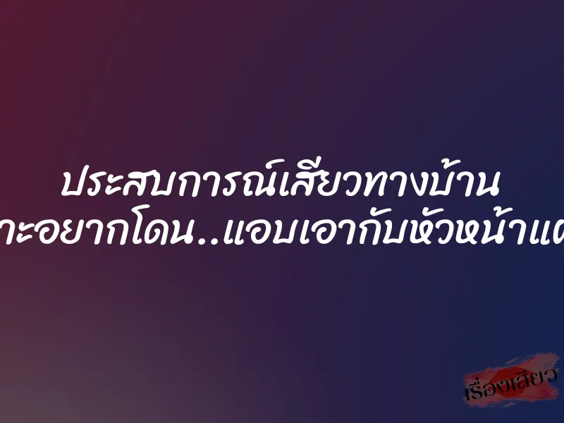 ประสบการณ์เสียวทางบ้าน เพราะอยากโดน..แอบเอากับหัวหน้าแผนก 1 ประสบการณ์เสียวทางบ้าน เพราะอยากโดน..แอบเอากับหัวหน้าแผนก