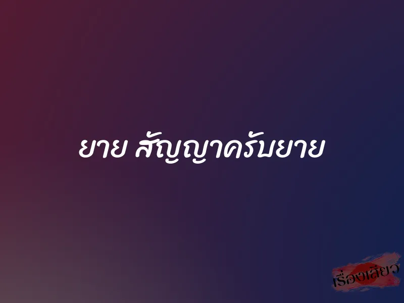 ยาย สัญญาครับยาย 1 ยาย สัญญาครับยาย