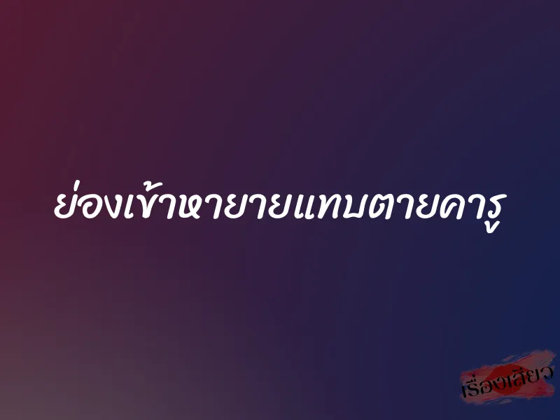 ย่องเข้าหายายแทบตายคารู 3 ย่องเข้าหายายแทบตายคารู