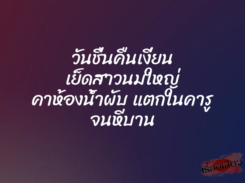 วันชื่นคืนเงี่ยน เย็ดสาวนมใหญ่ คาห้องน้ำผับ แตกในคารู จนหีบาน 1 วันชื่นคืนเงี่ยน เย็ดสาวนมใหญ่ คาห้องน้ำผับ แตกในคารู จนหีบาน