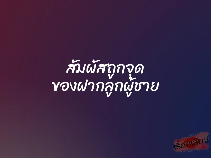 สัมผัสถูกจุด ของฝากลูกผู้ชาย 1 สัมผัสถูกจุด ของฝากลูกผู้ชาย