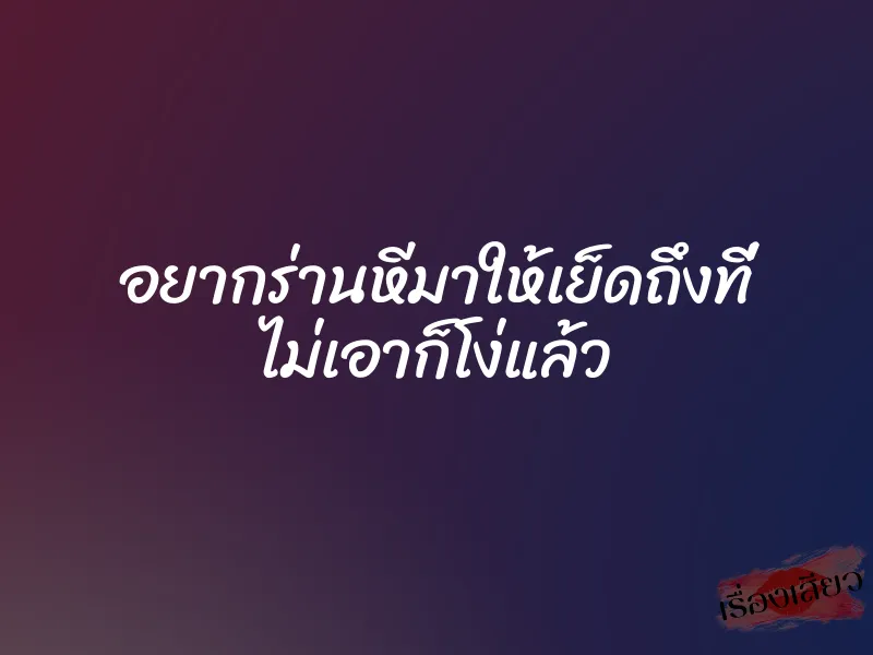 อยากร่านหีมาให้เย็ดถึงที่ ไม่เอาก็โง่แล้ว 1 อยากร่านหีมาให้เย็ดถึงที่ ไม่เอาก็โง่แล้ว