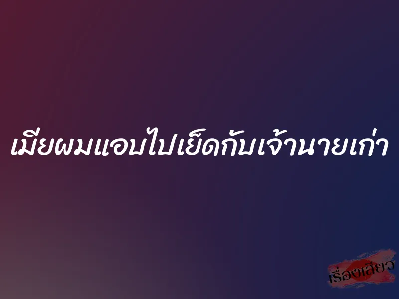 เมียผมแอบไปเย็ดกับเจ้านายเก่า 1 เมียผมแอบไปเย็ดกับเจ้านายเก่า