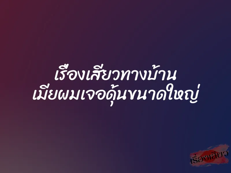 เรื่องเสียวทางบ้าน เมียผมเจอดุ้นขนาดใหญ่ 1 เรื่องเสียวทางบ้าน เมียผมเจอดุ้นขนาดใหญ่