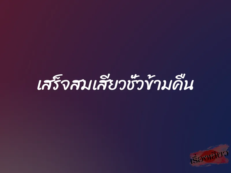 เสร็จสมเสียวชั่วข้ามคืน 1 เสร็จสมเสียวชั่วข้ามคืน