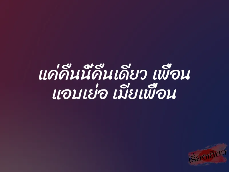 แค่คืนนี้คืนเดียว เพื่อน แอบเย่อ เมียเพื่อน 1 แค่คืนนี้คืนเดียว เพื่อน แอบเย่อ เมียเพื่อน