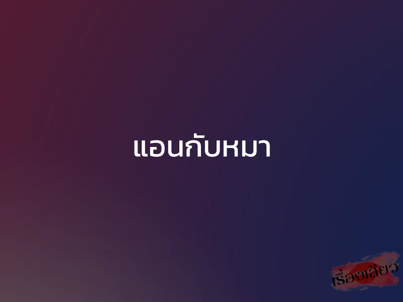 แอนกับหมา 1 แอนกับหมา