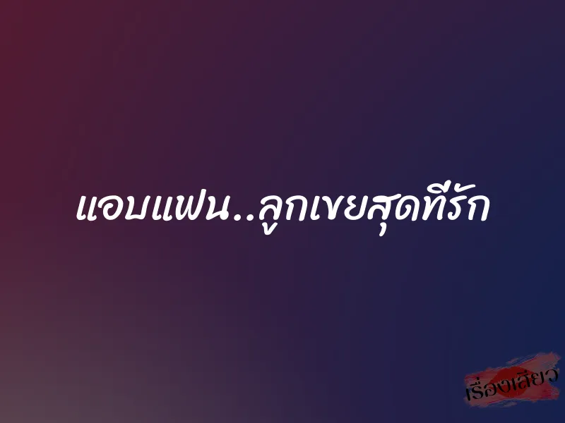 แอบแฟน..ลูกเขยสุดที่รัก 1 แอบแฟน..ลูกเขยสุดที่รัก