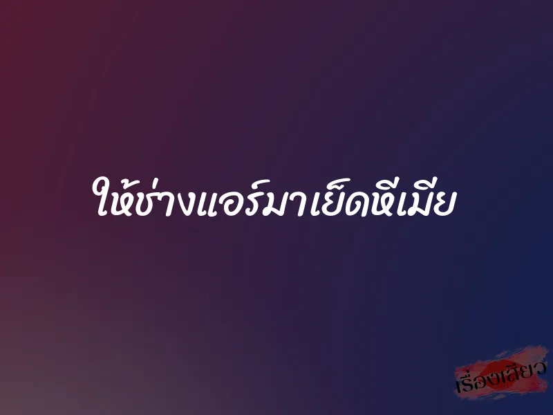 ให้ช่างแอร์มาเย็ดหีเมีย 1 ให้ช่างแอร์มาเย็ดหีเมีย