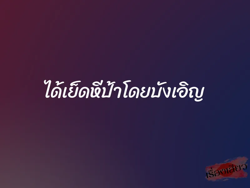ได้เย็ดหีป้าโดยบังเอิญ 1 ได้เย็ดหีป้าโดยบังเอิญ