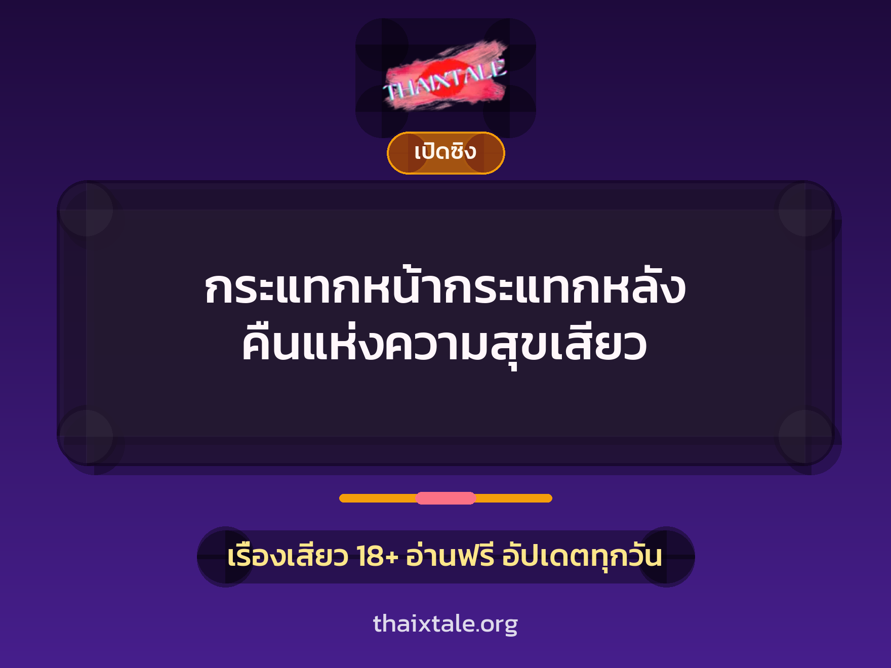 เรื่องเสียว กระแทกหน้ากระแทกหลัง คืนแห่งความสุขเสียว | ThaiXTale