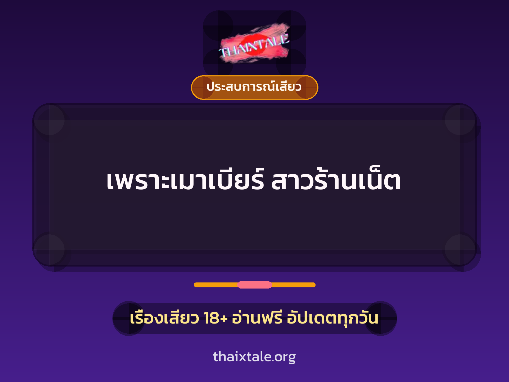 เรื่องเสียว เพราะเมาเบียร์  สาวร้านเน็ต | ThaiXTale