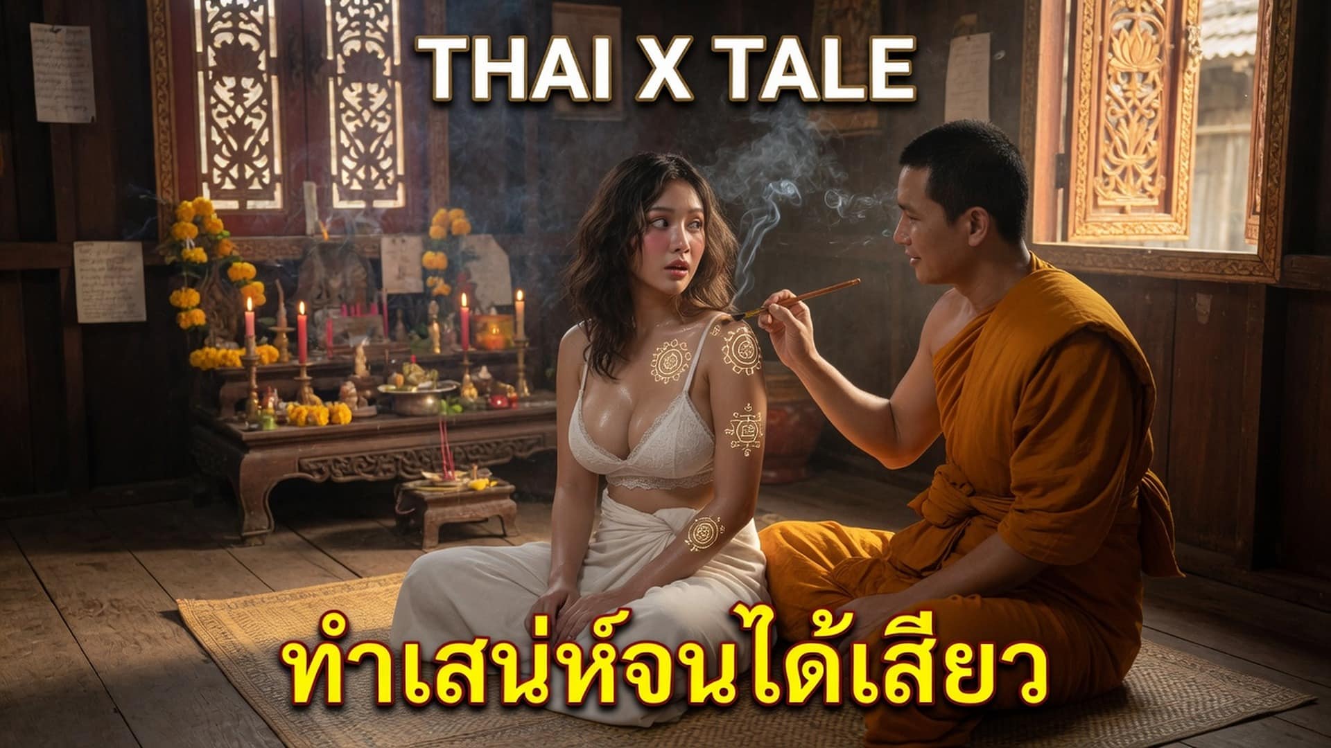เรื่องเสียว ทำเสน่ห์จนได้เสียว ลงอาควยจนหีระบม | ThaiXTale