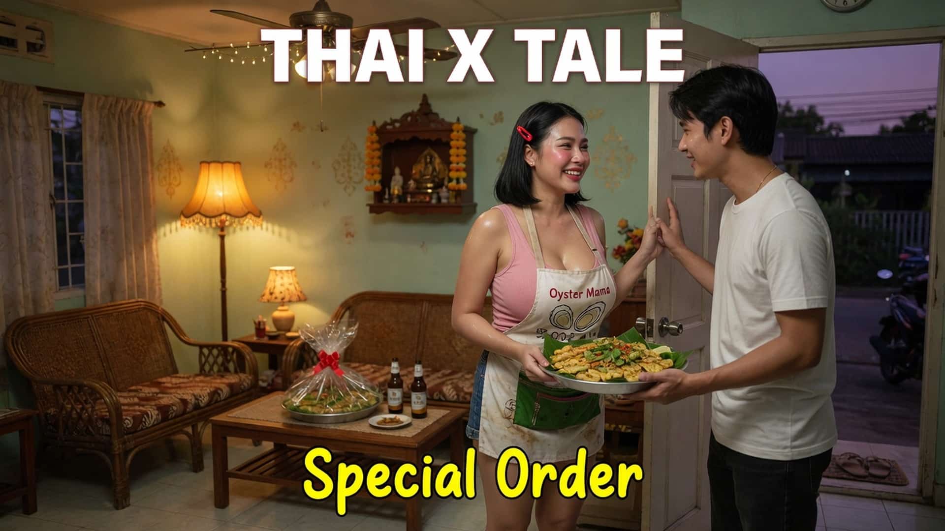 เรื่องเสียว แม่ค้าหอยทอด ให้เยอะพิเศษ เลยเย็ดแทนคำขอบคุณ | ThaiXTale
