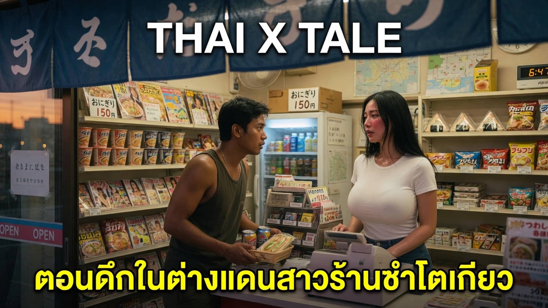 เรื่องเสียว ตอนดึกในต่างแดนสาวร้านชำโตเกียว | ThaiXTale