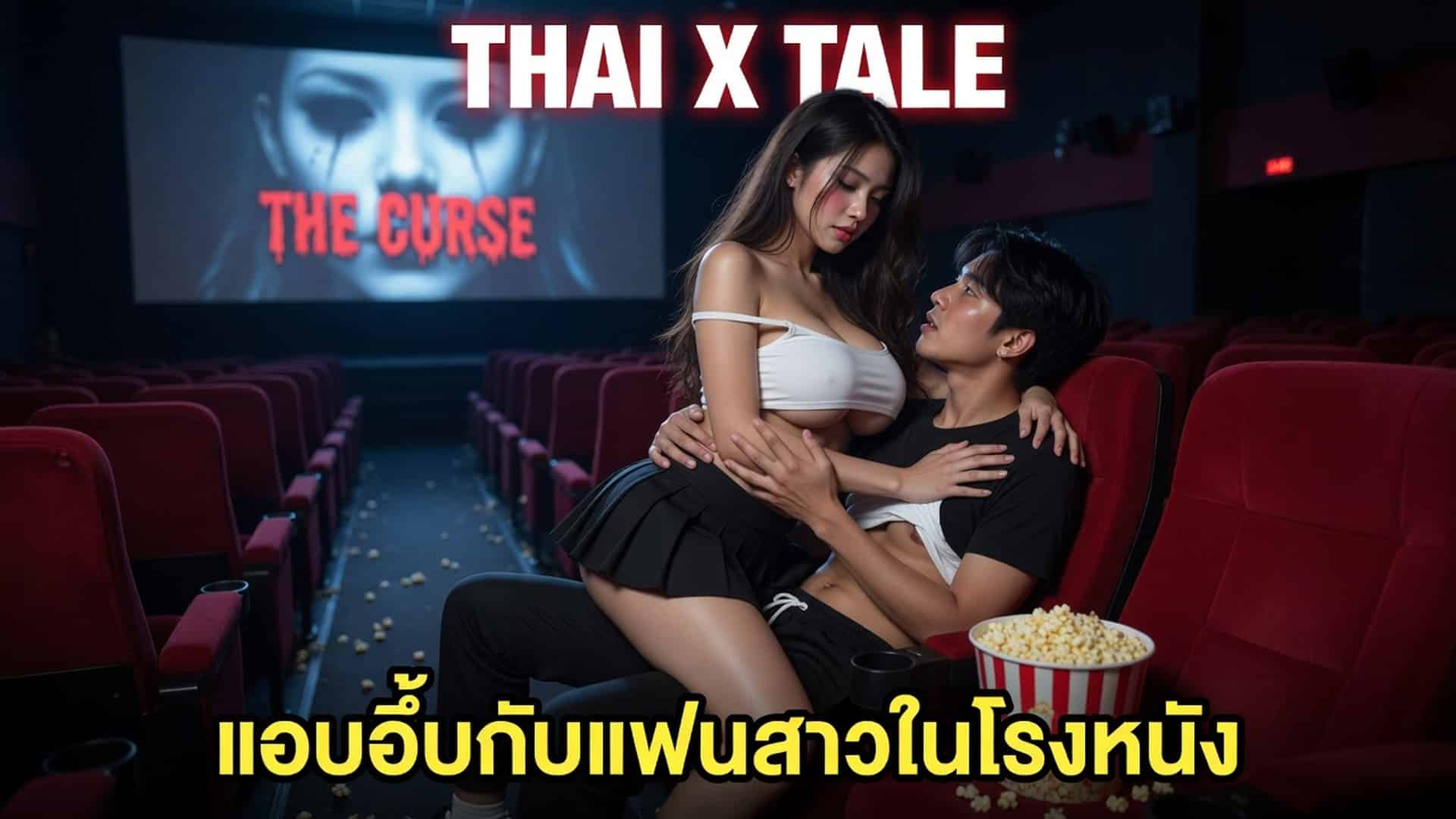 เรื่องเสียว แอบอึ๊บกับแฟนสาวในโรงหนัง | ThaiXTale