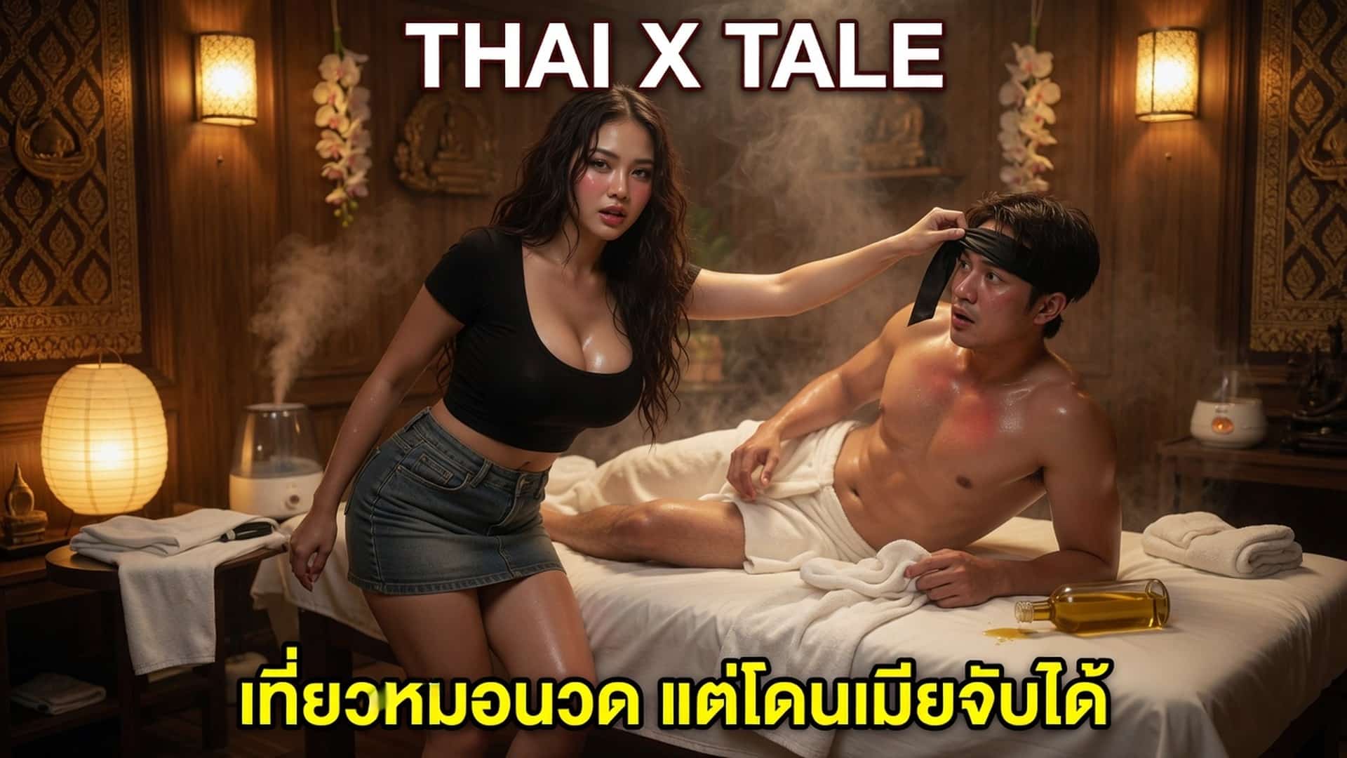 เรื่องเสียว เที่ยวหมอนวด แต่โดนเมียจับได้ | ThaiXTale