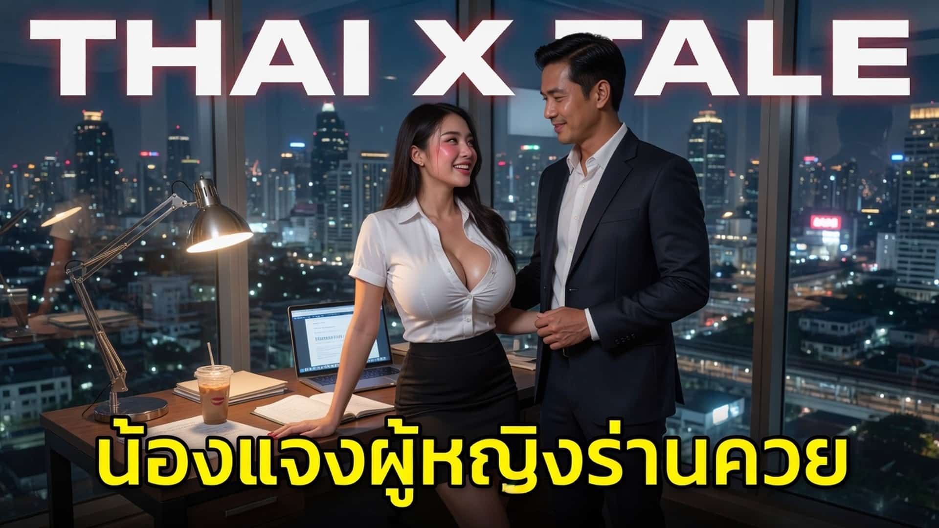 เรื่องเสียว น้องแจงผู้หญิงร่านควย | ThaiXTale