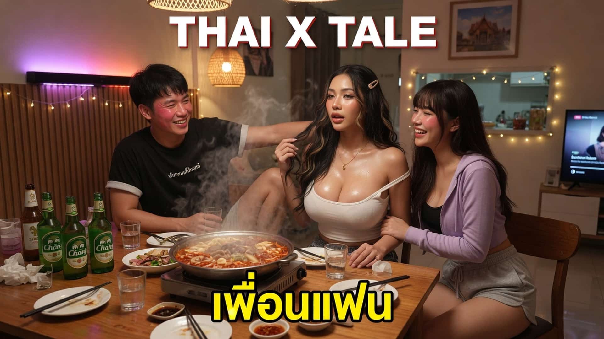 เรื่องเสียว เพื่อนแฟน ” อือออ เอกแน่นมากเลย ใหญ่กว่าแฟนจอย อีก จะฉีกไหมเนี้ย อือออ ” | ThaiXTale