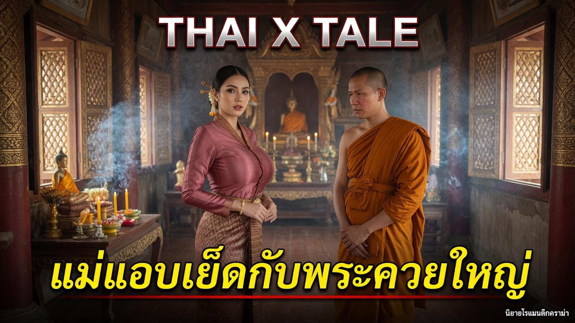 เรื่องเสียว แม่แอบเย็ดกับพระควยใหญ่ | ThaiXTale