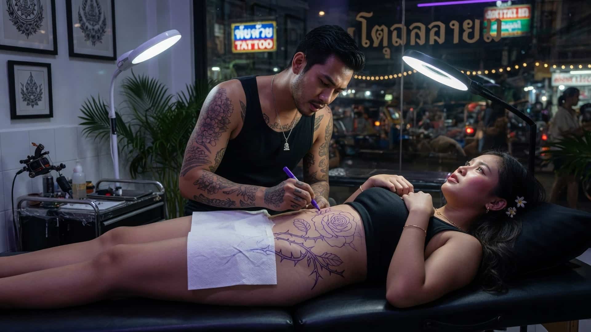 เรื่องเสียว ช่างสักหล่อกระดอใหญ่ | ThaiXTale