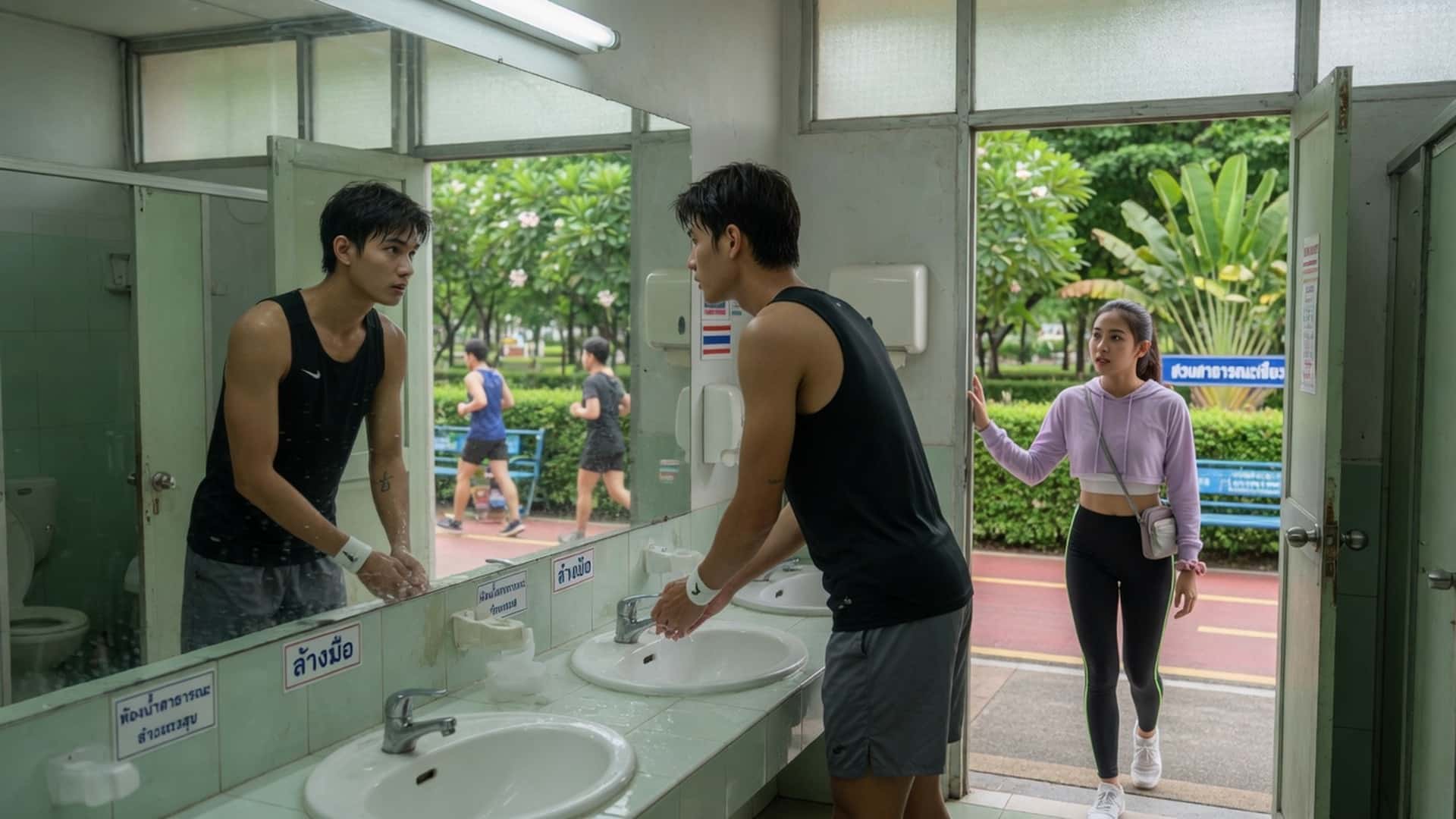 เรื่องเสียว เหตุเกิดที่ห้องน้ำสวนสาธารณะ | ThaiXTale