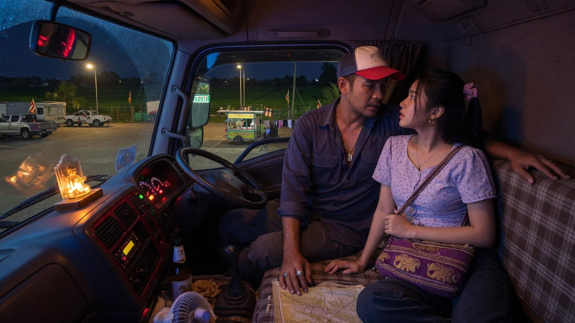 เรื่องเสียว จอดรถนอนข้างทาง แต่กลับได้สาวสวยขึ้นมาให้เย็ดคารถ | ThaiXTale