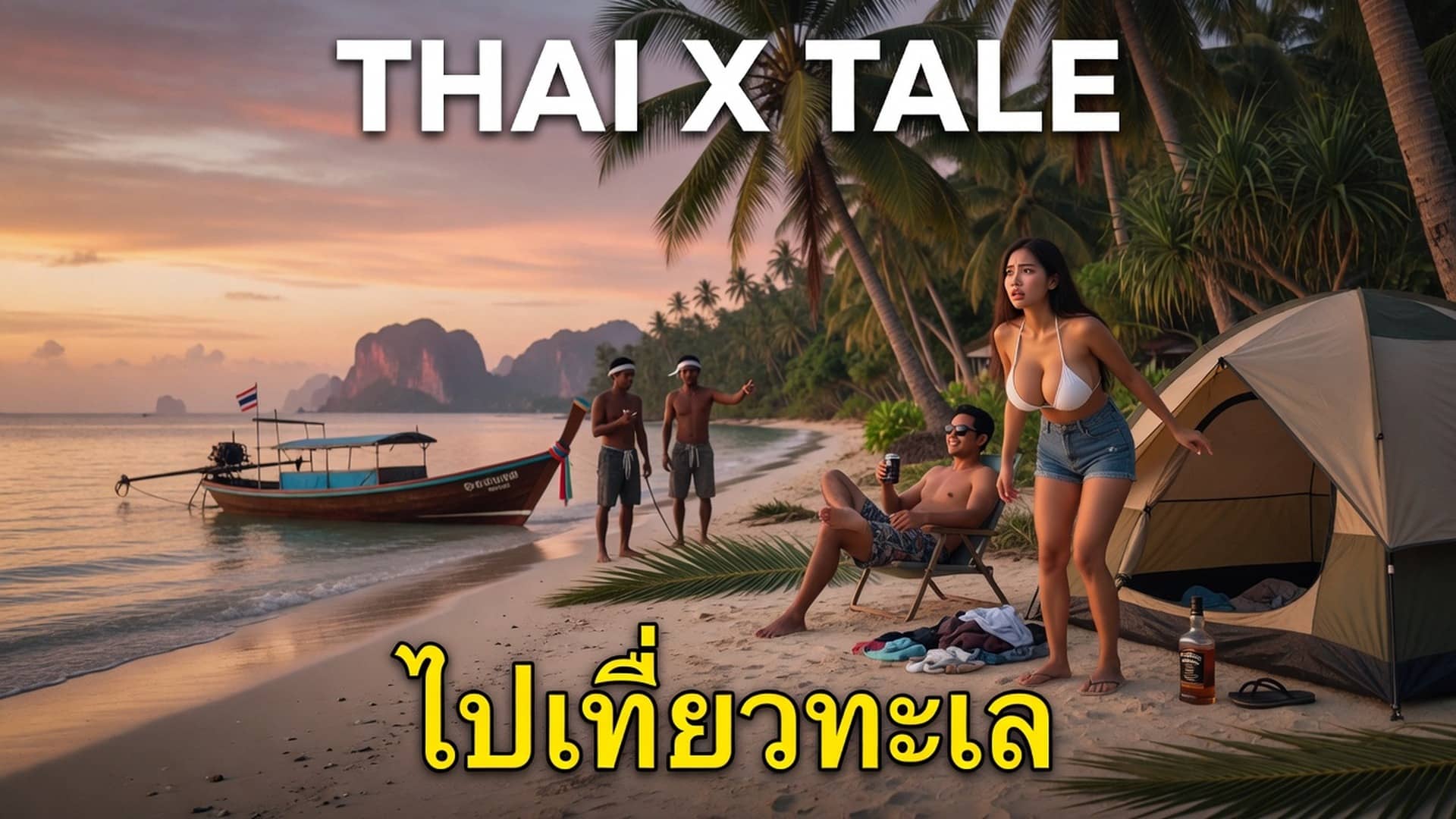 เรื่องเสียว ไปเที่ยวทะเล โดนลูกเรือเรียงคิวรุมโทรม | ThaiXTale