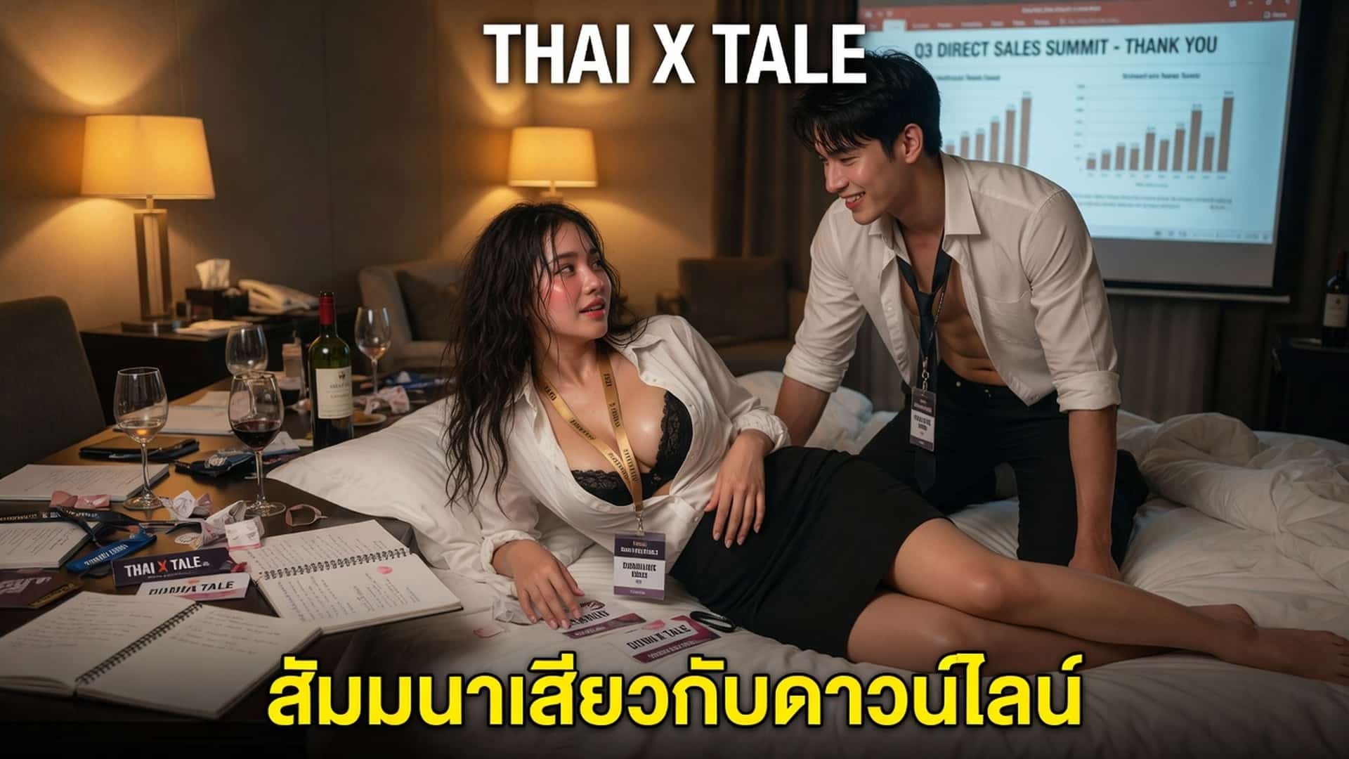 เรื่องเสียว สัมมนาเสียวกับดาวน์ไลน์ควยม้า เย็ดเก่งขนาดนี้ ขออีกทีก่อนกลับนะคะ | ThaiXTale