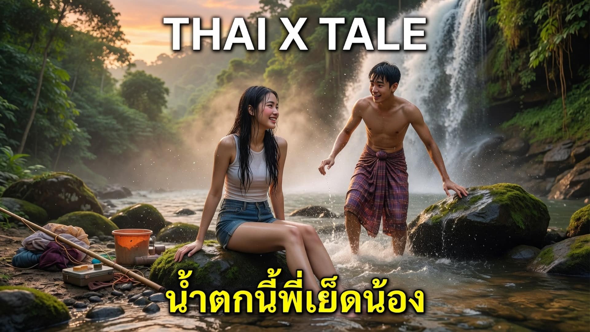 เรื่องเสียว น้ำตกนี้พี่เย็ดน้อง | ThaiXTale