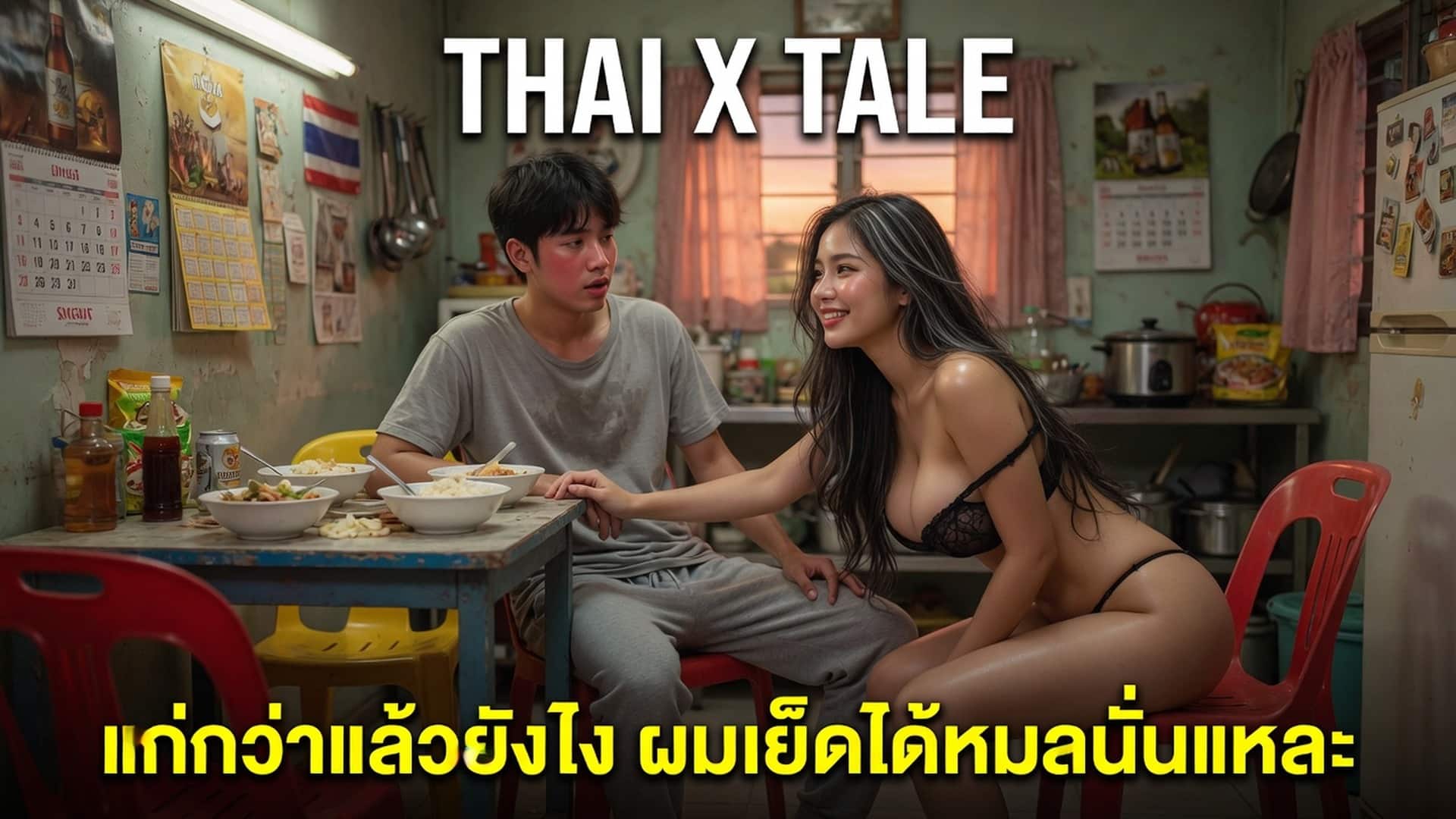 เรื่องเสียว แก่กว่าแล้วยังไง ผมเย็ดได้หมดนั่นแหละ | ThaiXTale