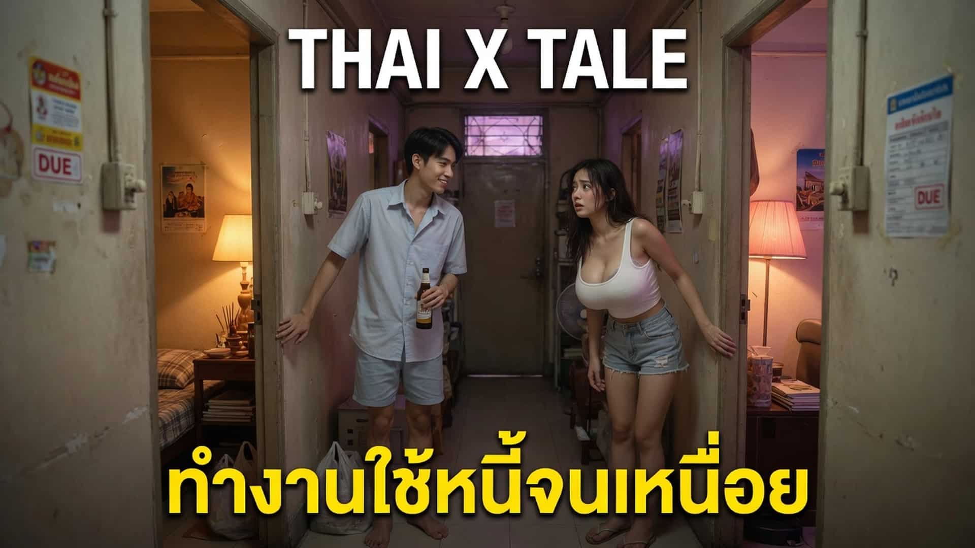 เรื่องเสียว ทำงานใช้หนี้จนเหนื่อย ก่อนจะพบว่าขายหีดีกว่าได้ทั้งเงินได้ทั้งเสียว | ThaiXTale