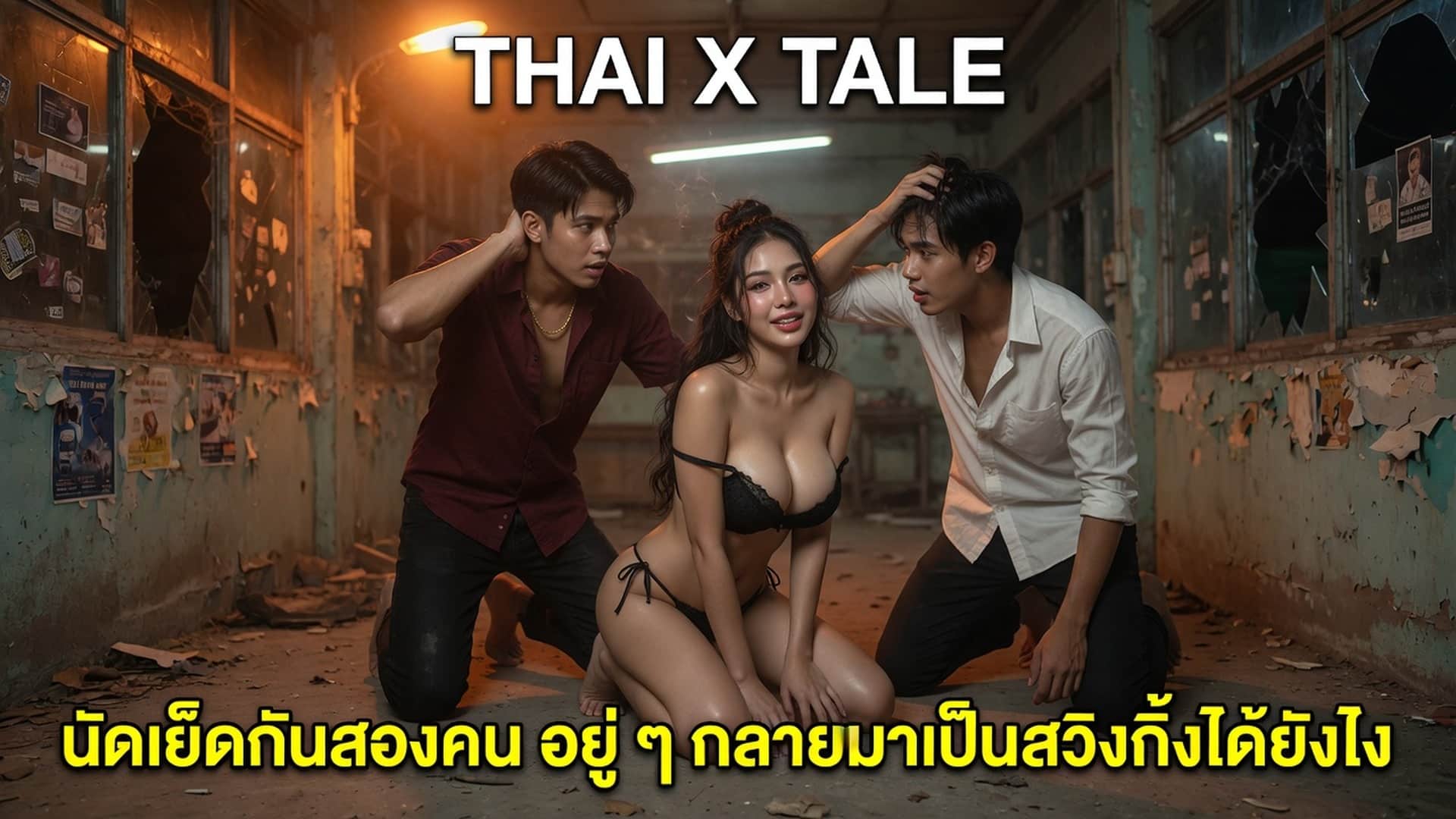 เรื่องเสียว นัดเย็ดกันสองคน อยู่ ๆ กลายมาเป็นสวิงกิ้งได้ยังไง | ThaiXTale