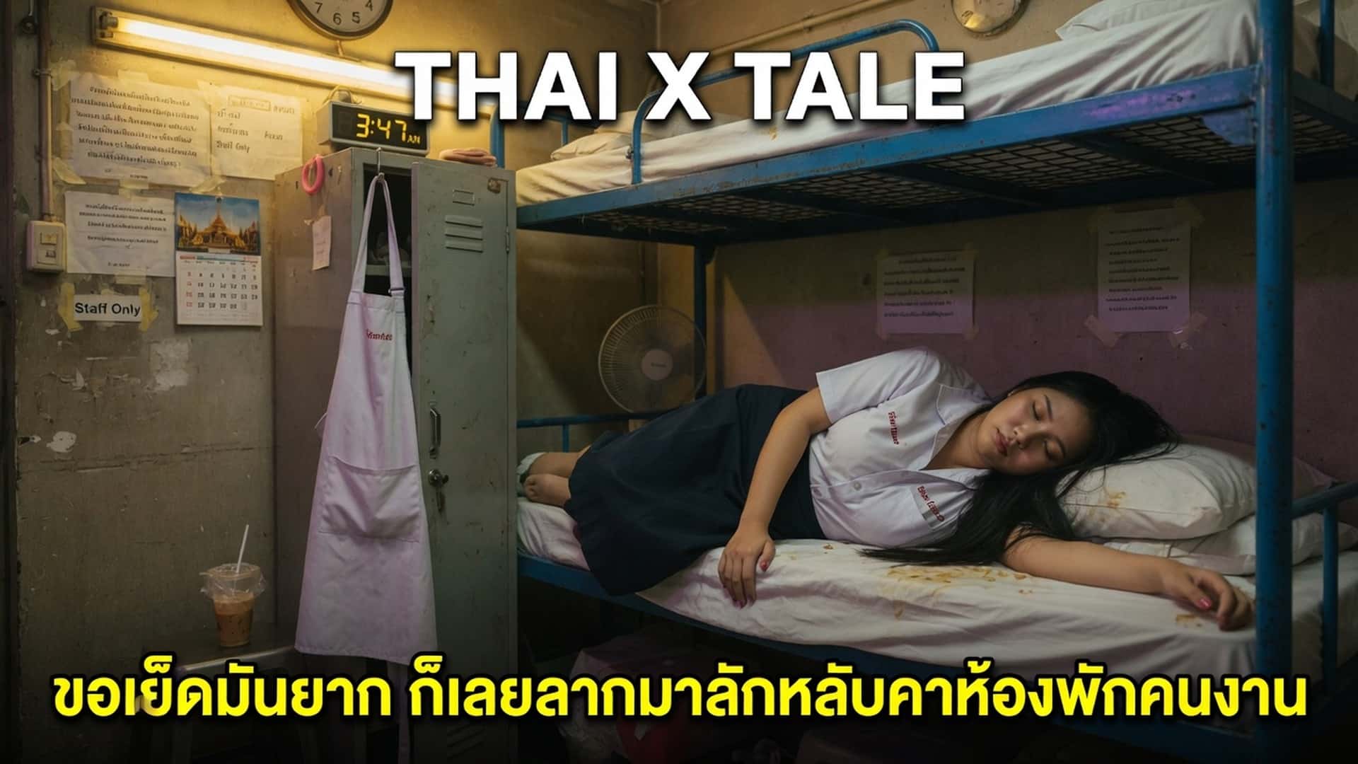 เรื่องเสียว ขอเย็ดมันยาก ก็เลยลากมาลักหลับคาห้องพักคนงาน | ThaiXTale