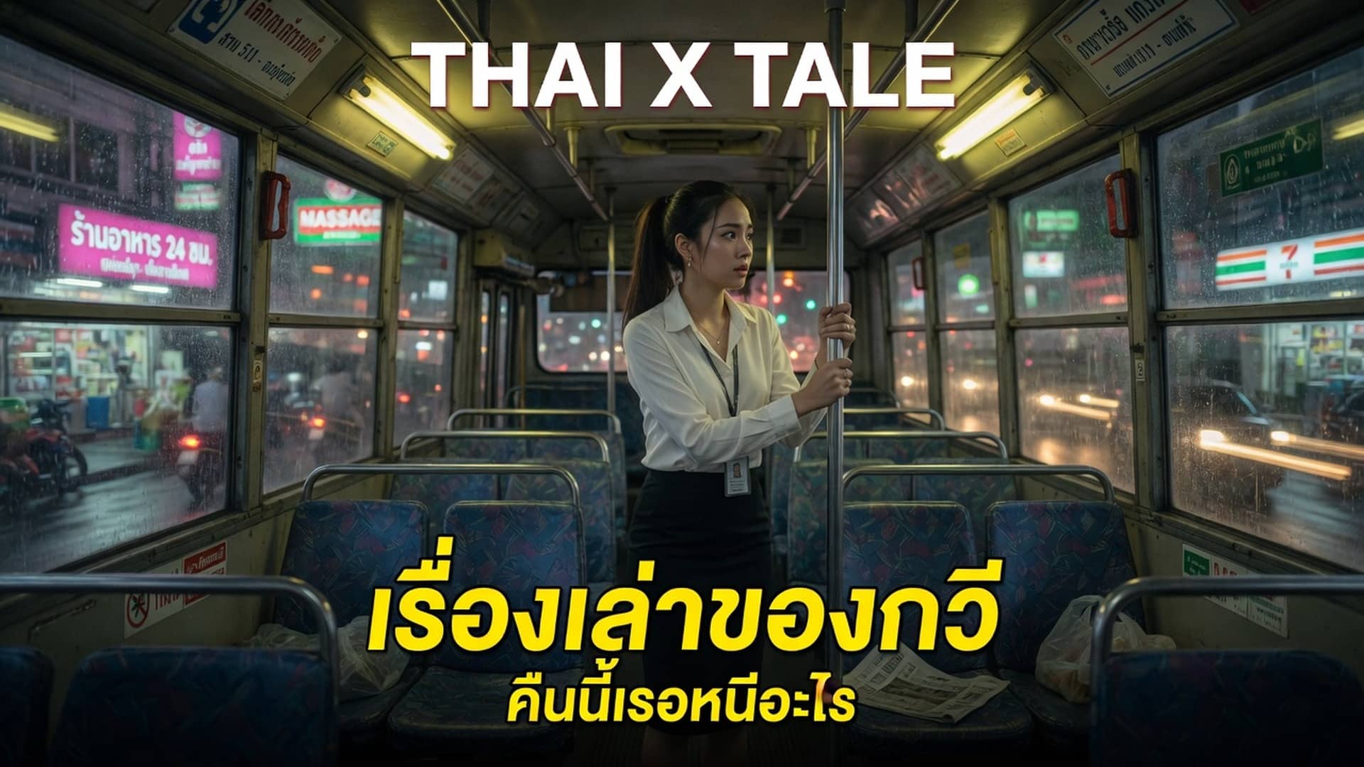 เรื่องเสียว จับเย็ดคารถเมล์เที่ยวสุดท้าย | ThaiXTale