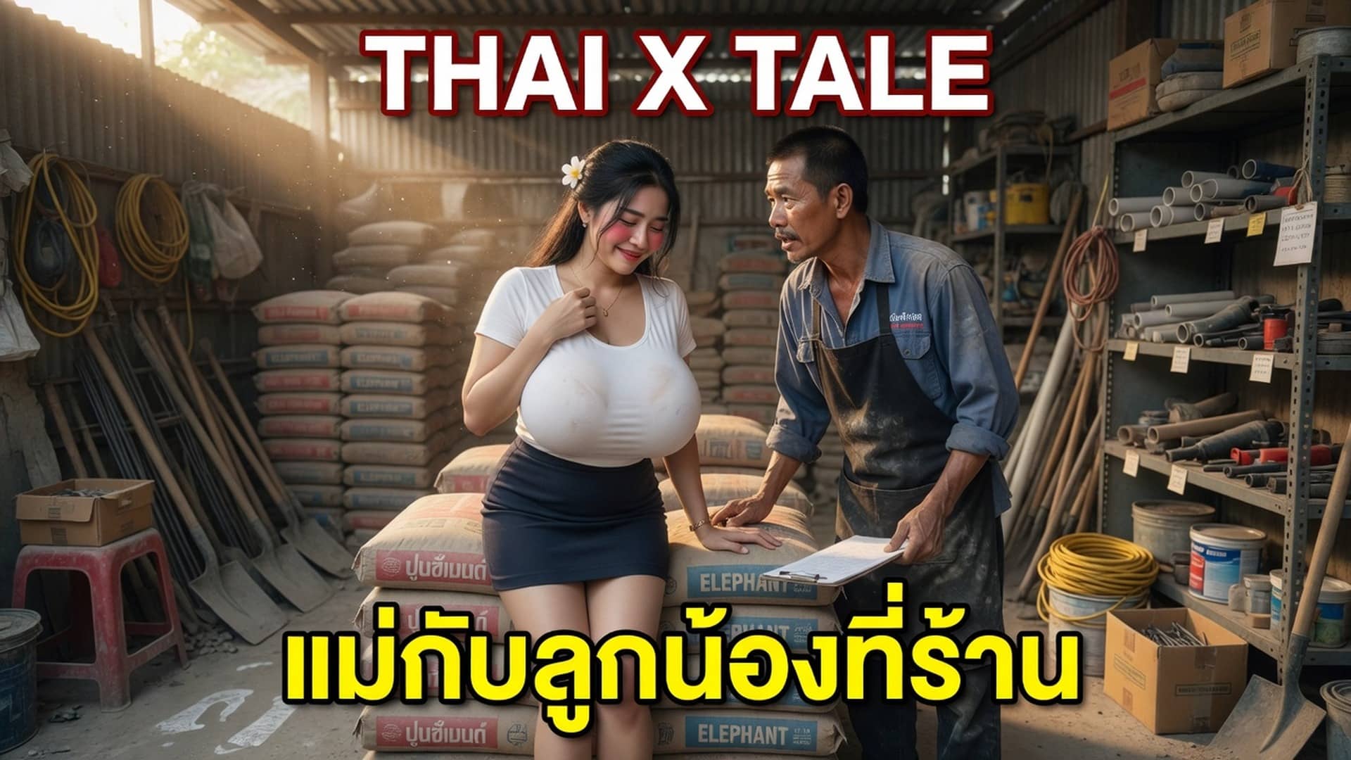 เรื่องเสียว แม่กับลูกน้องที่ร้าน | ThaiXTale