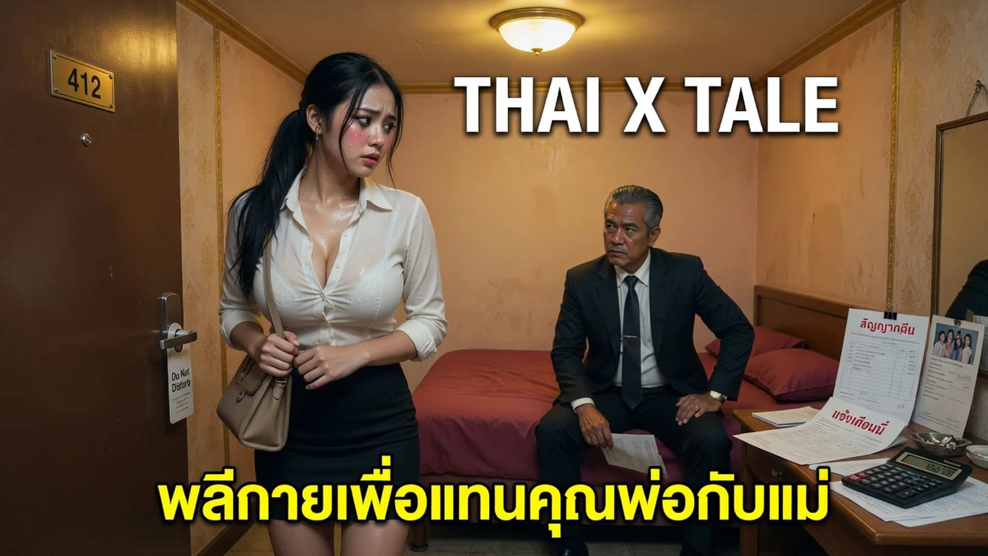 เรื่องเสียว พลีกายเพื่อแทนคุณพ่อกับแม่ | ThaiXTale