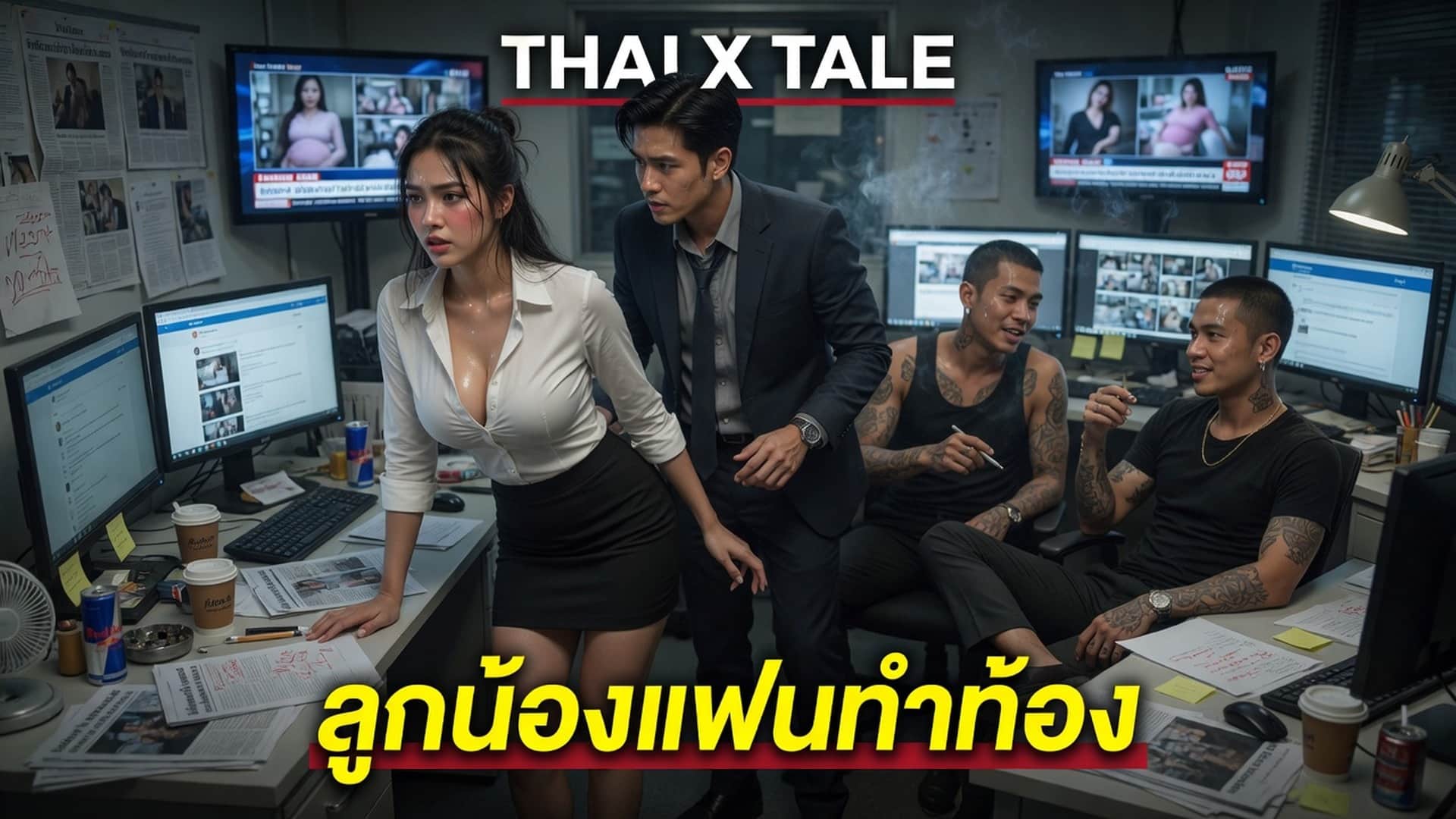 เรื่องเสียว ลูกน้องแฟนทำท้อง | ThaiXTale