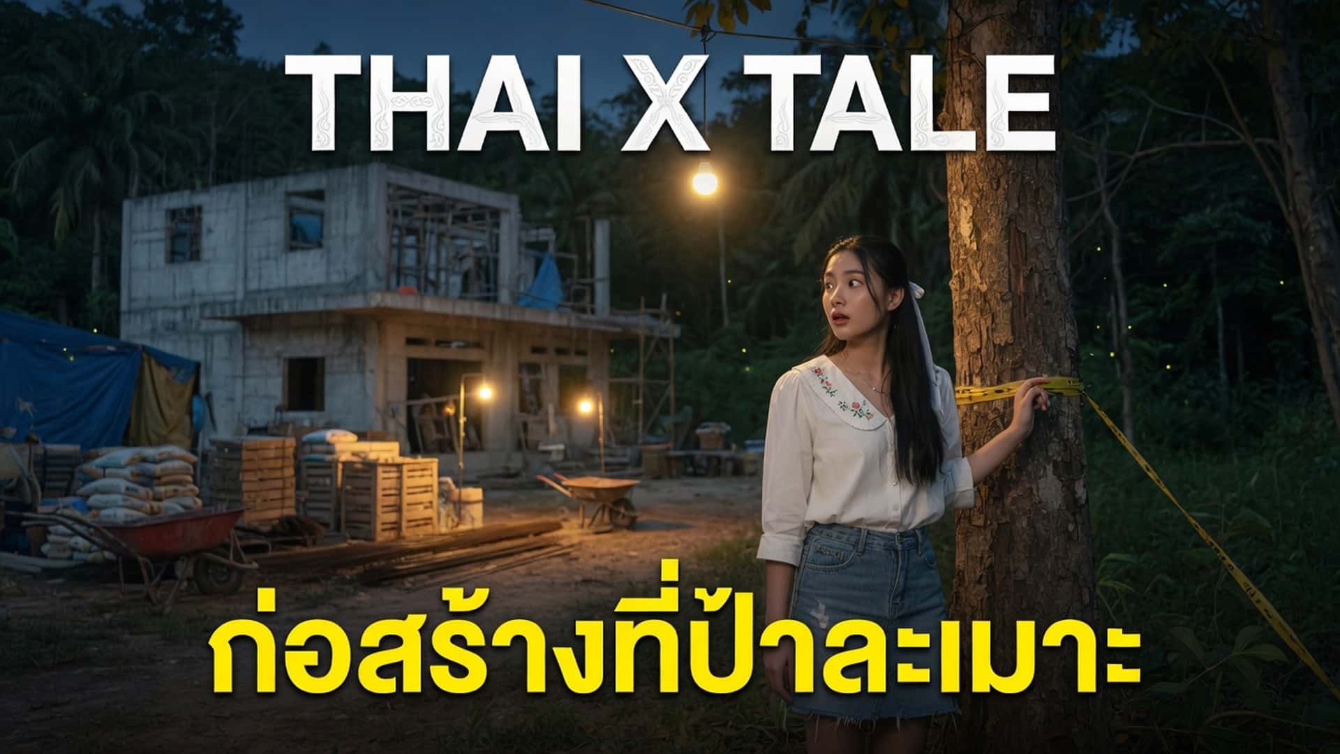 เรื่องเสียว ก่อสร้างควยใหญ่เย็ดหีฉันที่ป่าละเมาะ | ThaiXTale