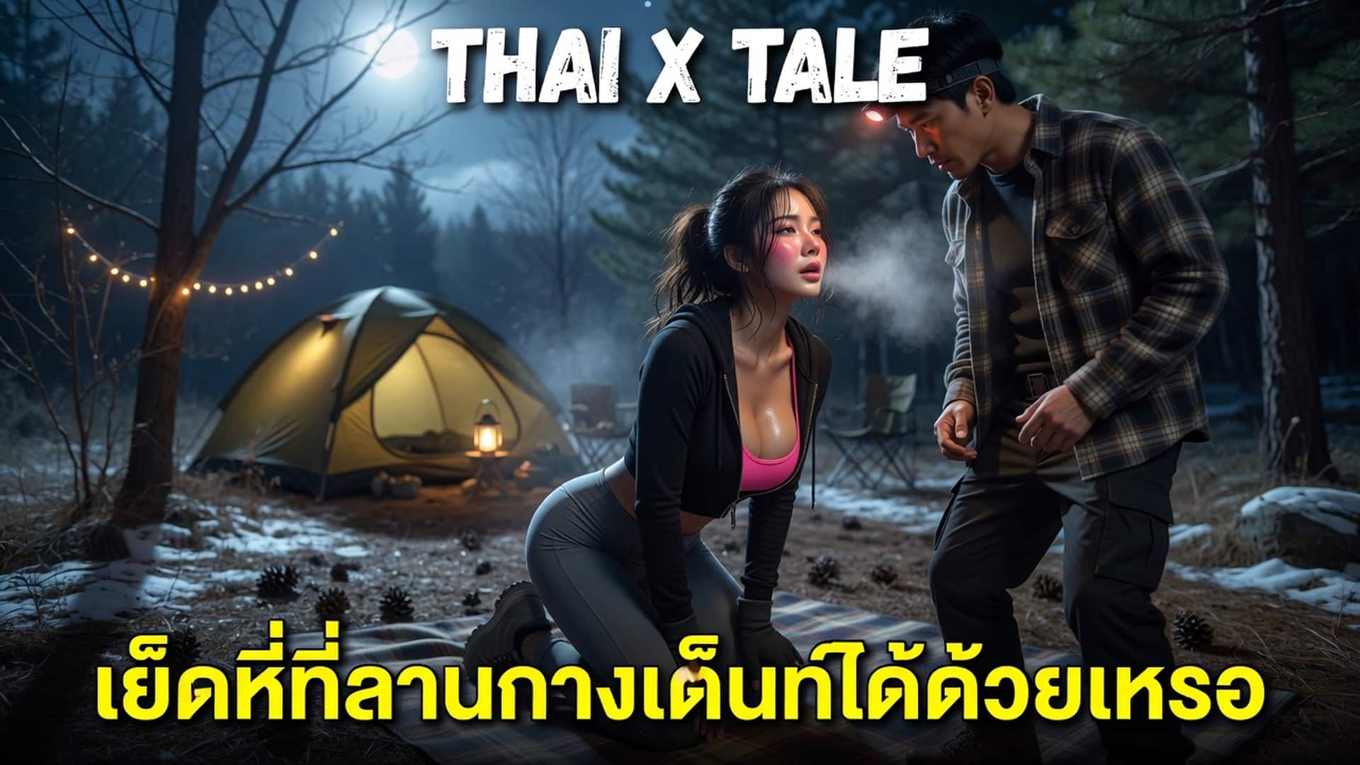 เรื่องเสียว เย็ดหีที่ลานกางเต็นท์ได้ด้วยเหรอ | ThaiXTale