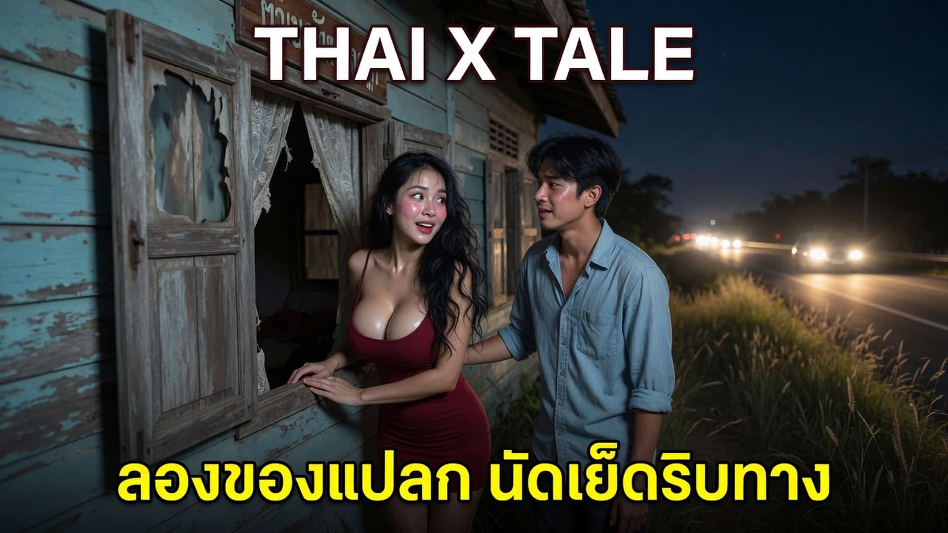 เรื่องเสียว ลองของแปลก นัดเย็ดริมทาง | ThaiXTale