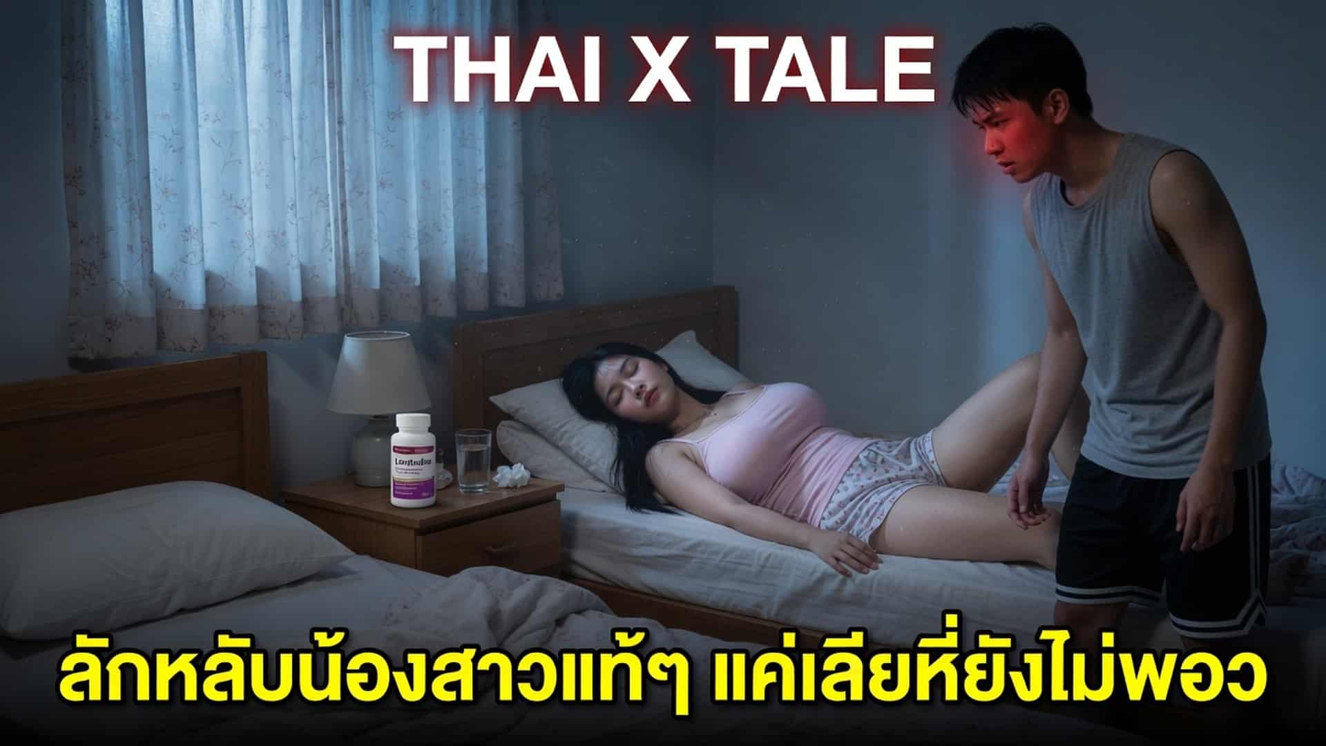 เรื่องเสียว ลักหลับน้องสาวแท้ๆ แค่เลียหียังไม่พอ งานนี้พี่ขอเย็ดน้องหน่อยนะ | ThaiXTale
