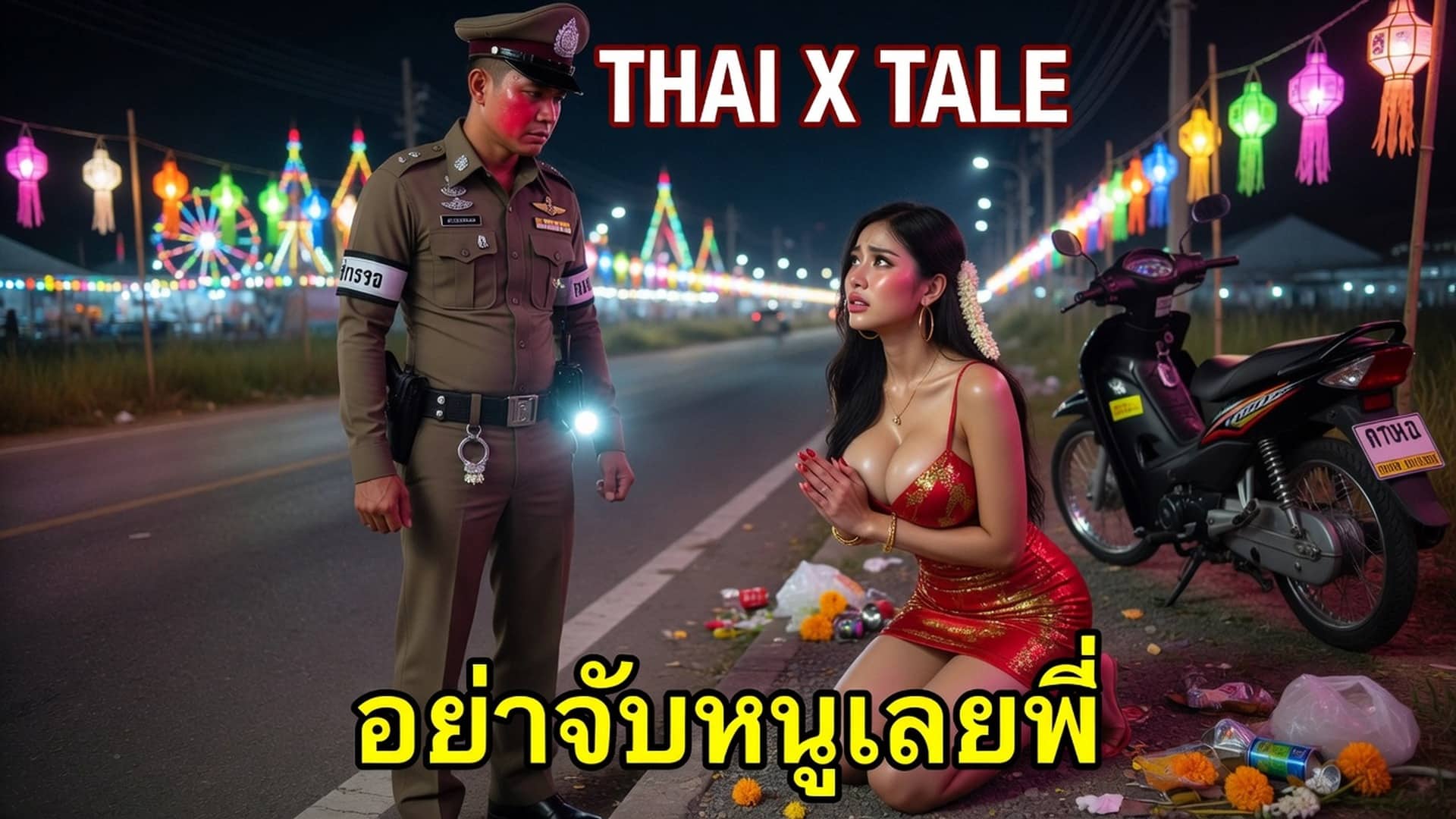 เรื่องเสียว อย่าจับหนูเลยพี่ เดี๋ยวหนูจะให้พี่เย็ดหีทดแทน | ThaiXTale