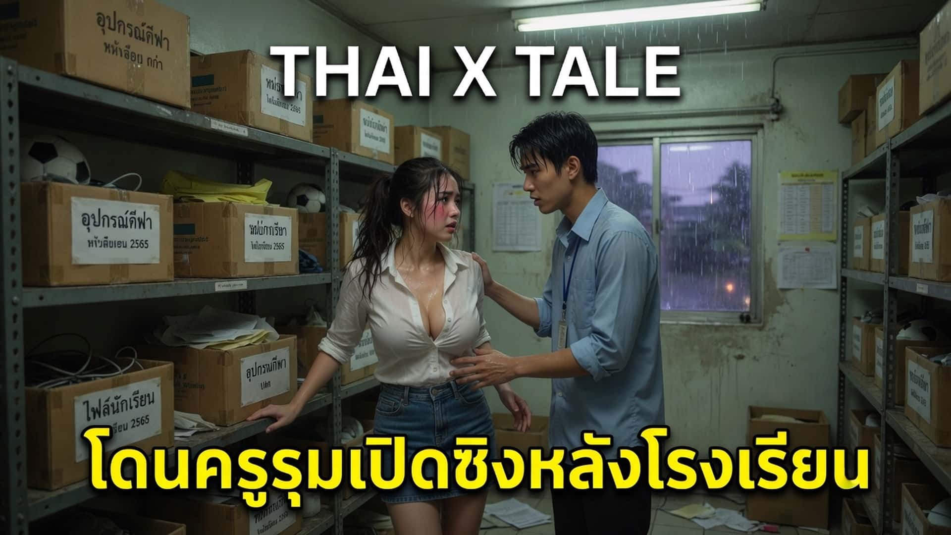 เรื่องเสียว โดนครูรุมเปิดซิงหลังโรงเรียน “อื้อ อื้อ ครูขาาาาา..จ..เจ็บจังค่ะ” | ThaiXTale