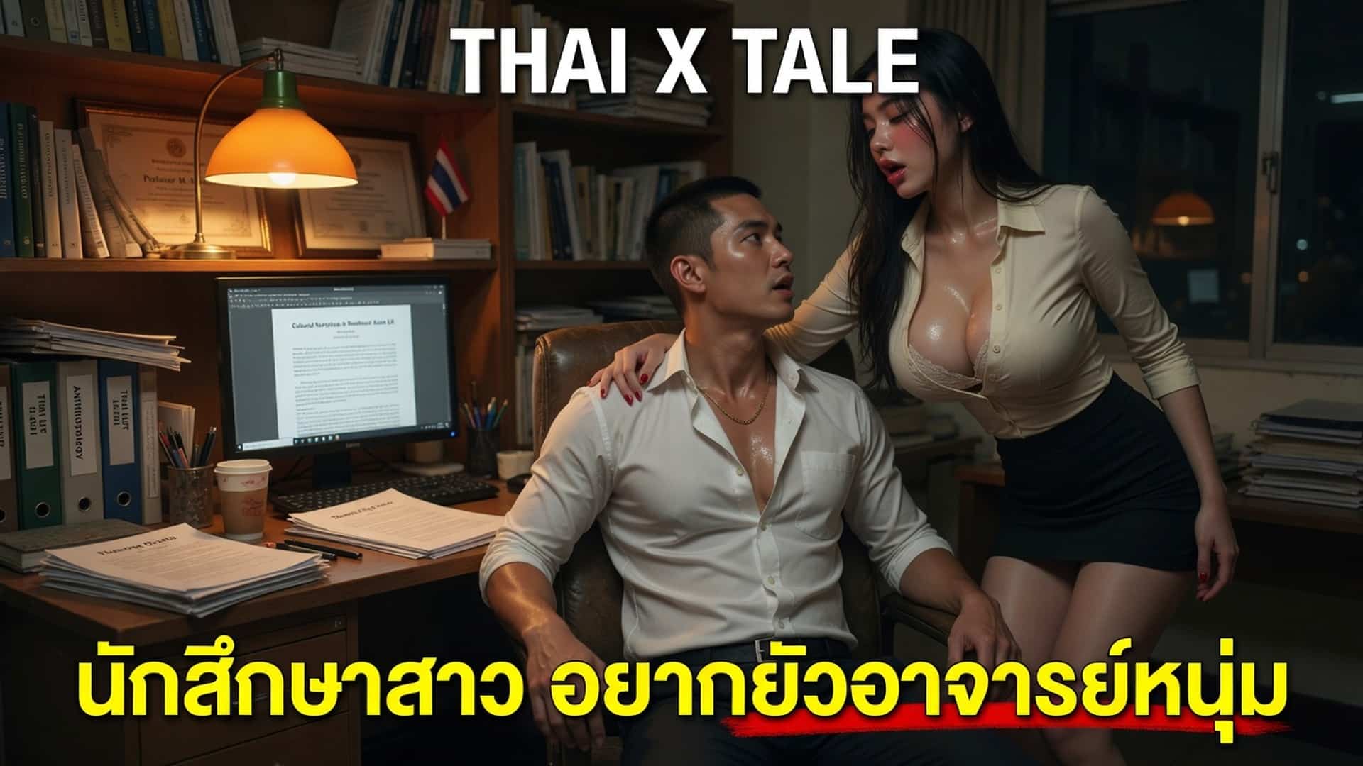 เรื่องเสียว นักศึกษาสาว อยากยั่วอาจารย์หนุ่ม | ThaiXTale